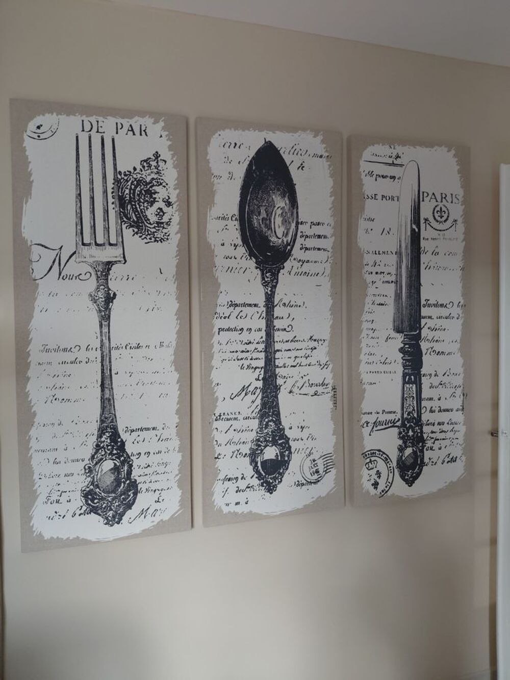 triptyque sur toile Décoration