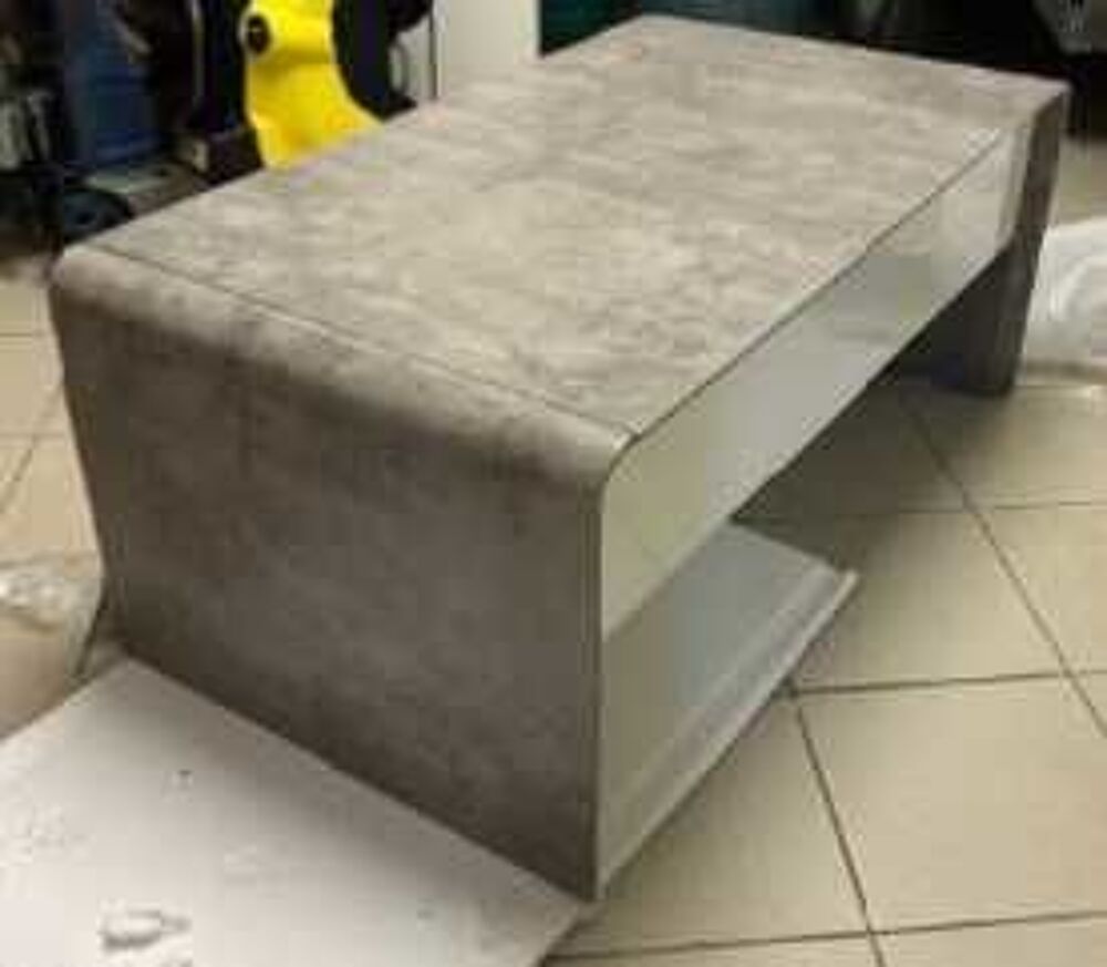 Table+basse+b&eacute;ton/blanc+Giulia+2 Meubles