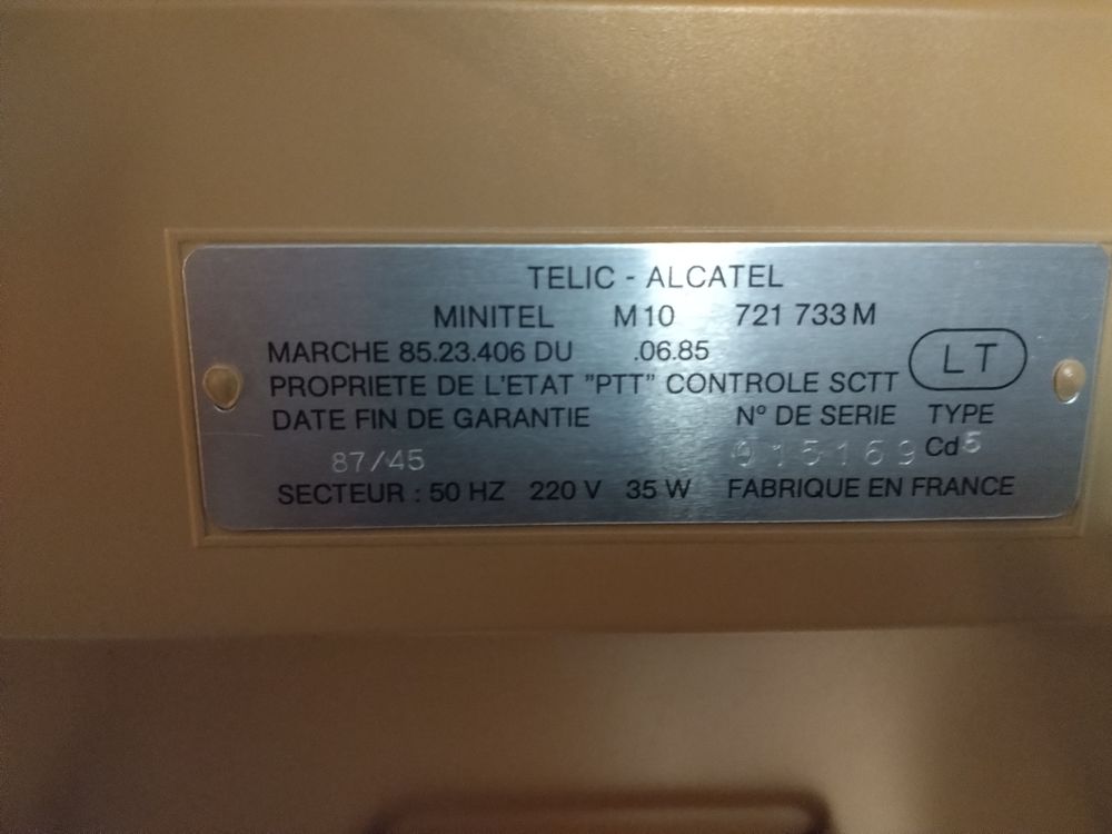 MINITELCOMPACT AN 85 Téléphones et tablettes