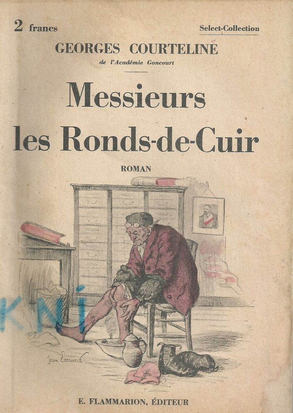 1 livre , Georges Courteline , Messieurs les ronds-de-cuir Livres et BD