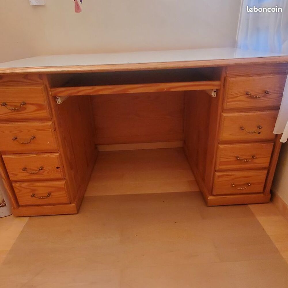 BUREAU EN BOIS D OREGON FAIT MAIN Meubles