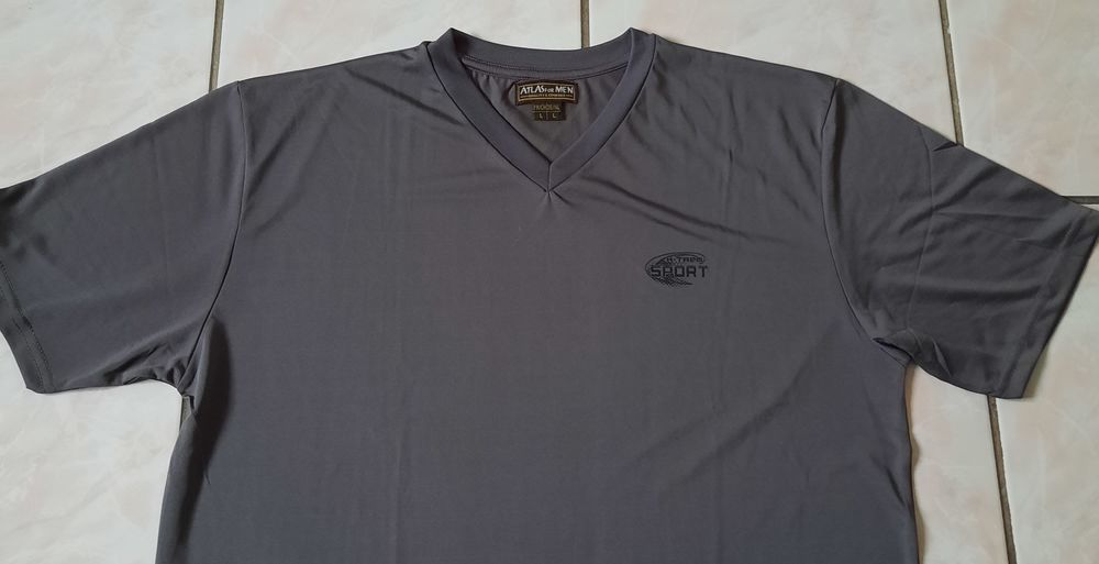 Tee shirt noir ou gris A. For Men logo sport T L - 42 - 44 Vêtements