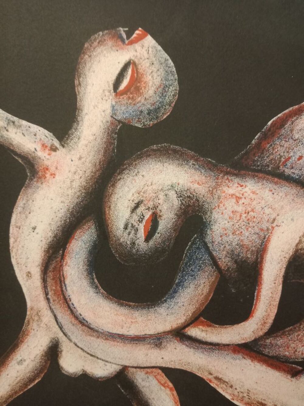 Tableau abstrait contemporain sign&eacute; Décoration