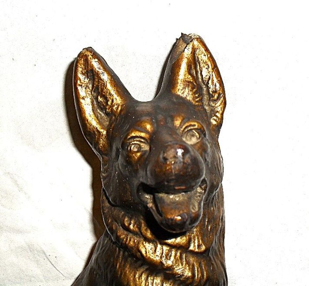 Horloge statue chien vintage Décoration