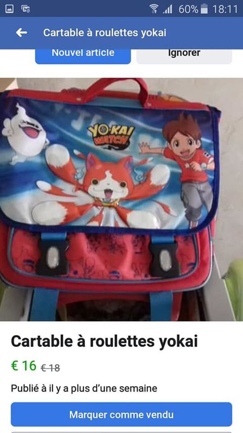 Cartable yo top kai watch