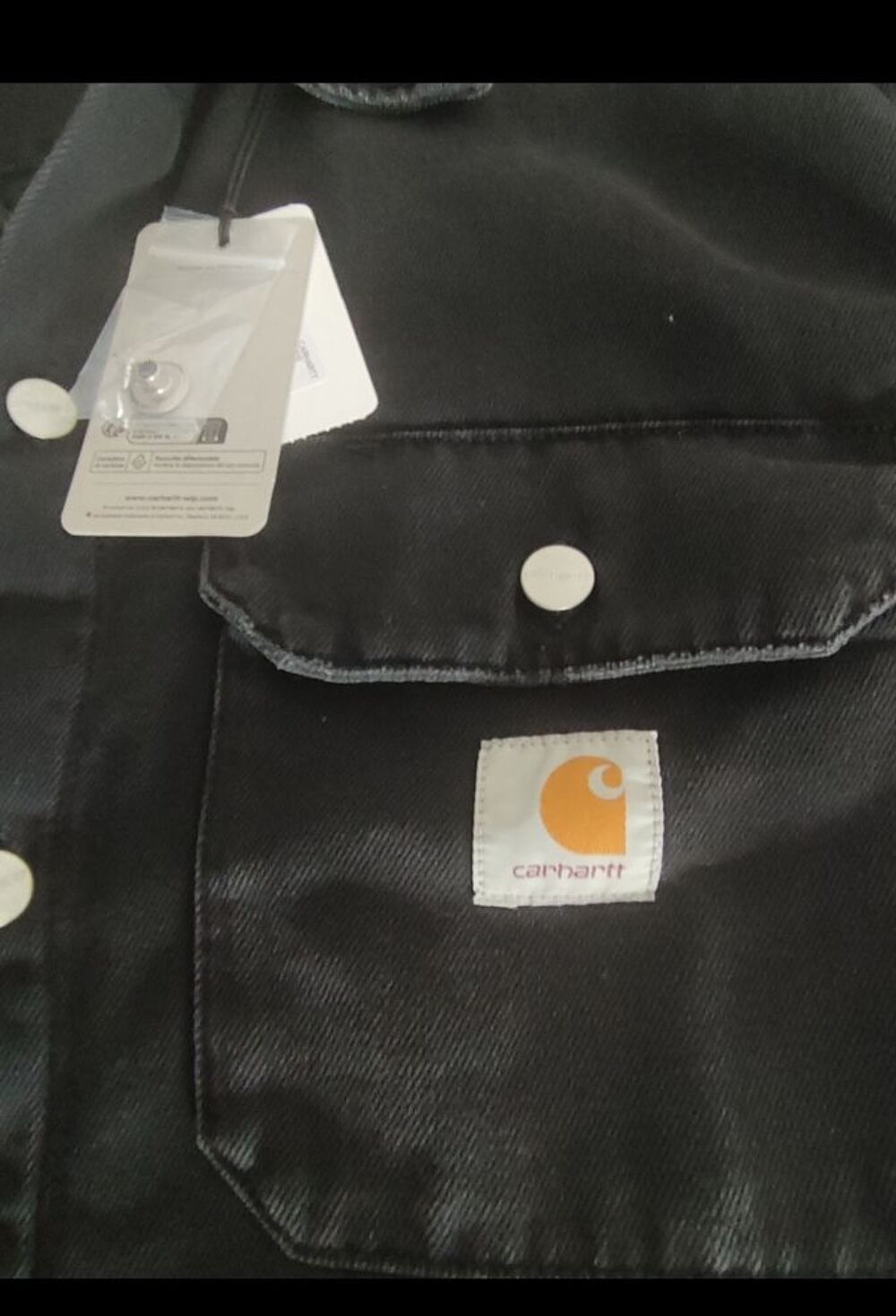 Veste jean noir cahaart taille xl. Vêtements
