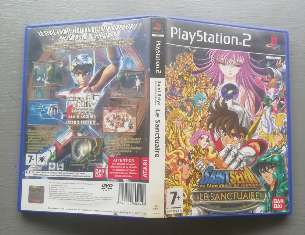 Saint Seiya / Les chevaliers du zodiaque (Le sanctuaire) PS2 Consoles et jeux vidéos