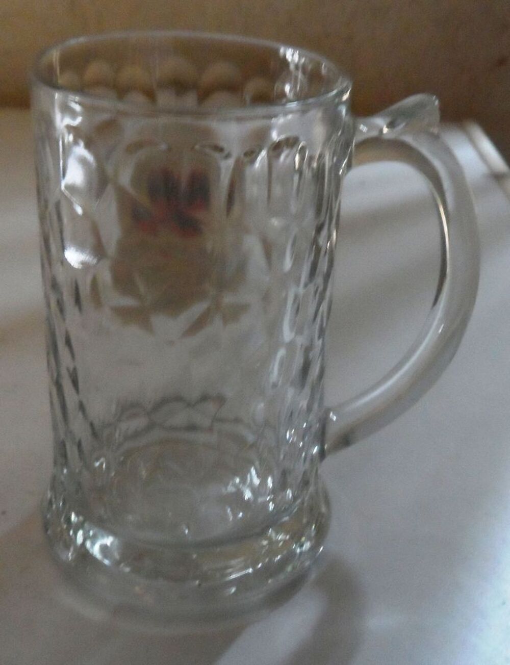 Chope &agrave; bi&egrave;re en verre Bacardi neuve - vintage - 25 cl 
Cuisine
