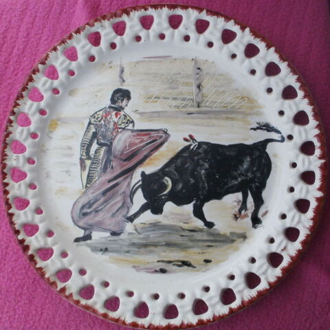 Assiette d�corative torero, toreador et corrida 15 Montauban (82)