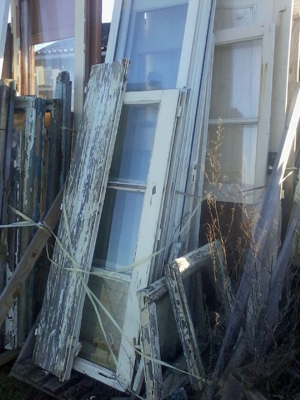 Lot de porte d entr&eacute;e et fen&ecirc;tre Bricolage