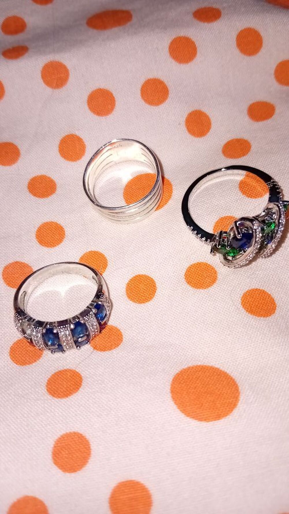Lot 3 bagues argent Bijoux et montres