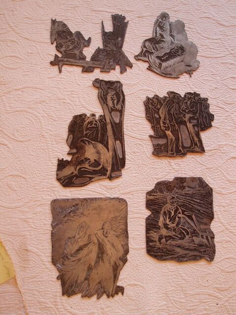 Plaques d'imprimerie politique socit 10 Herblay (95)