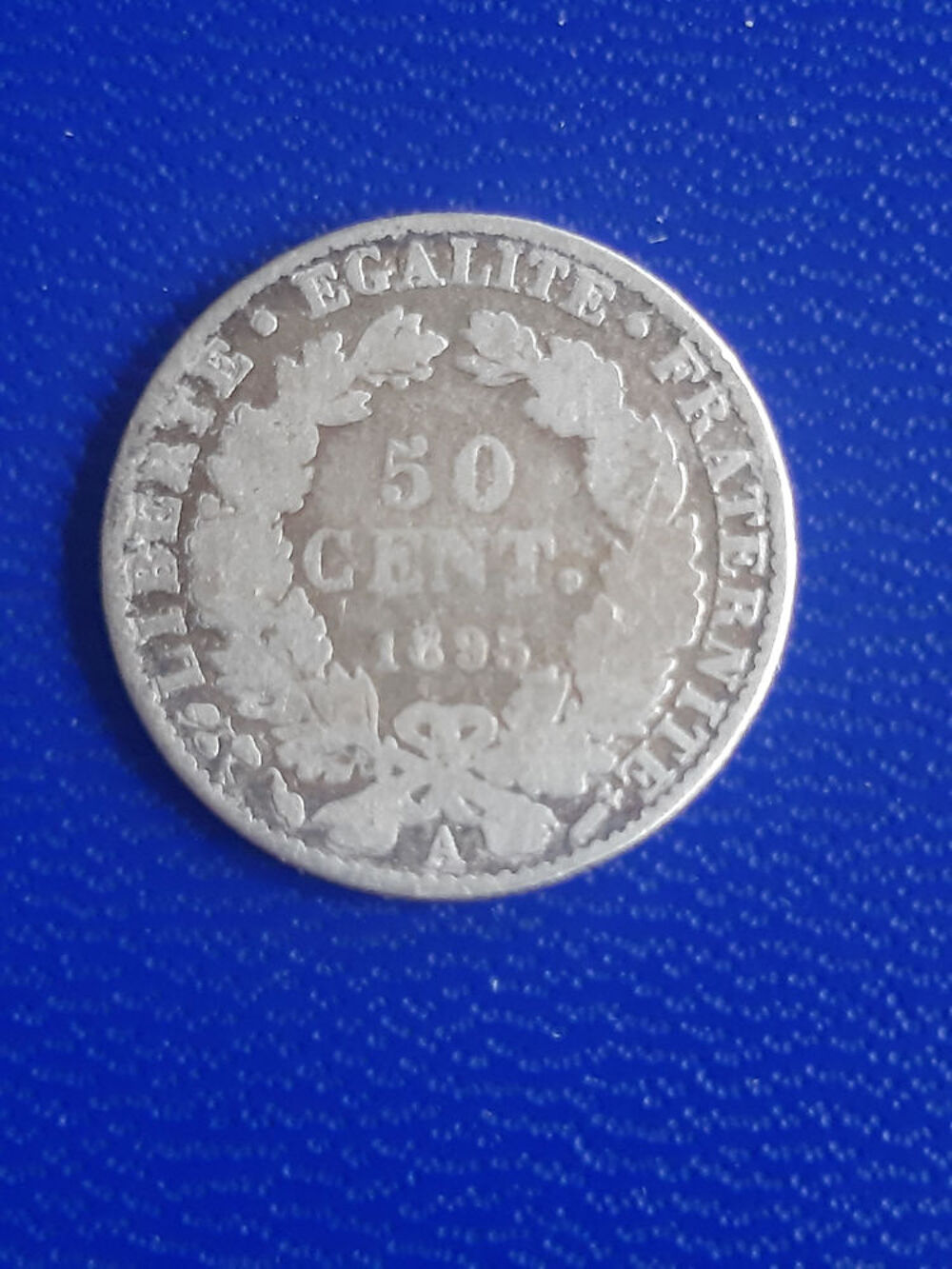 1895 A 50 centimes Paris en argent 