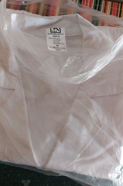 Blouse de travail Blanche 100% Coton (Homme/Femme) 5 Targon (33)