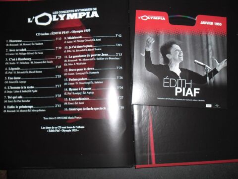 LES CONCERTS MYTHiQUES DE L'OLYMPIA piaf 4 Beauchamp (95)