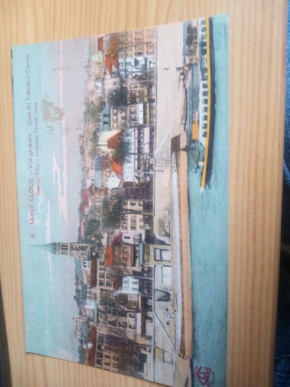 CARTE POSTALE ANCIENNE COLORISEE DE ST CLOUD 