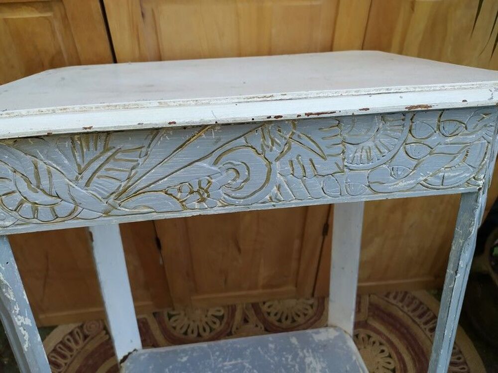 Table Gu&eacute;ridon Bois D&eacute;cor Art D&eacute;co 
Meubles