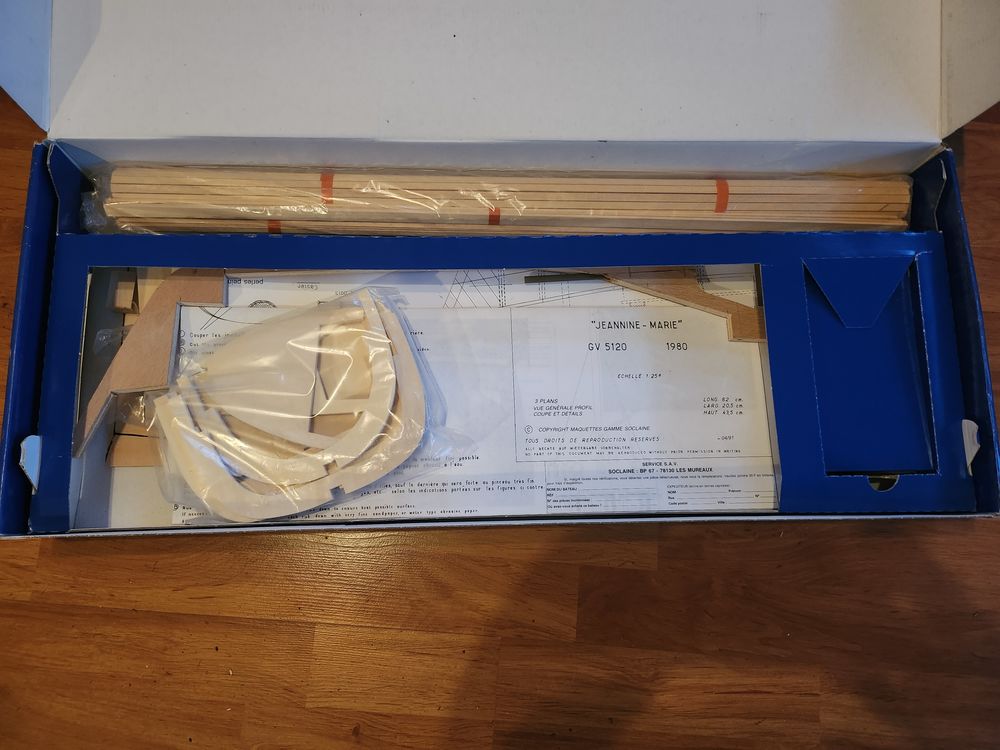 Maquette bateau bois Soclaine 