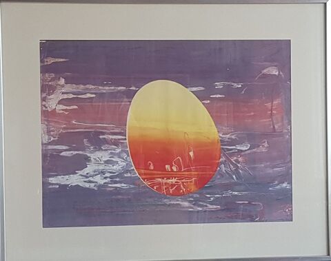 Tableau acrylique du peintre Maurice Cohen 90 Grenoble (38)