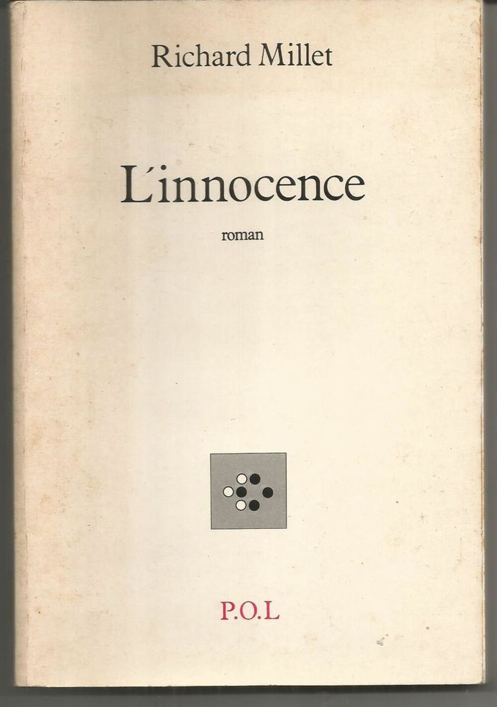 Richard MILLET : l'innoncence Livres et BD