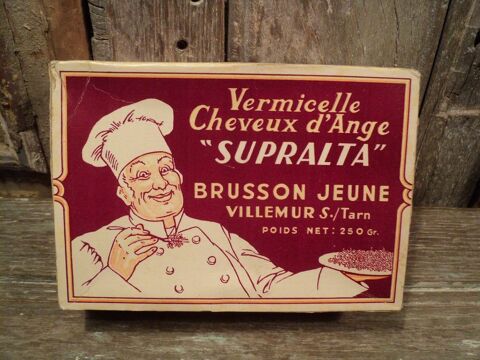 Ancienne Boite Publicitaire P�tes Vermicelle SUPRALTA 22 Loches (37)