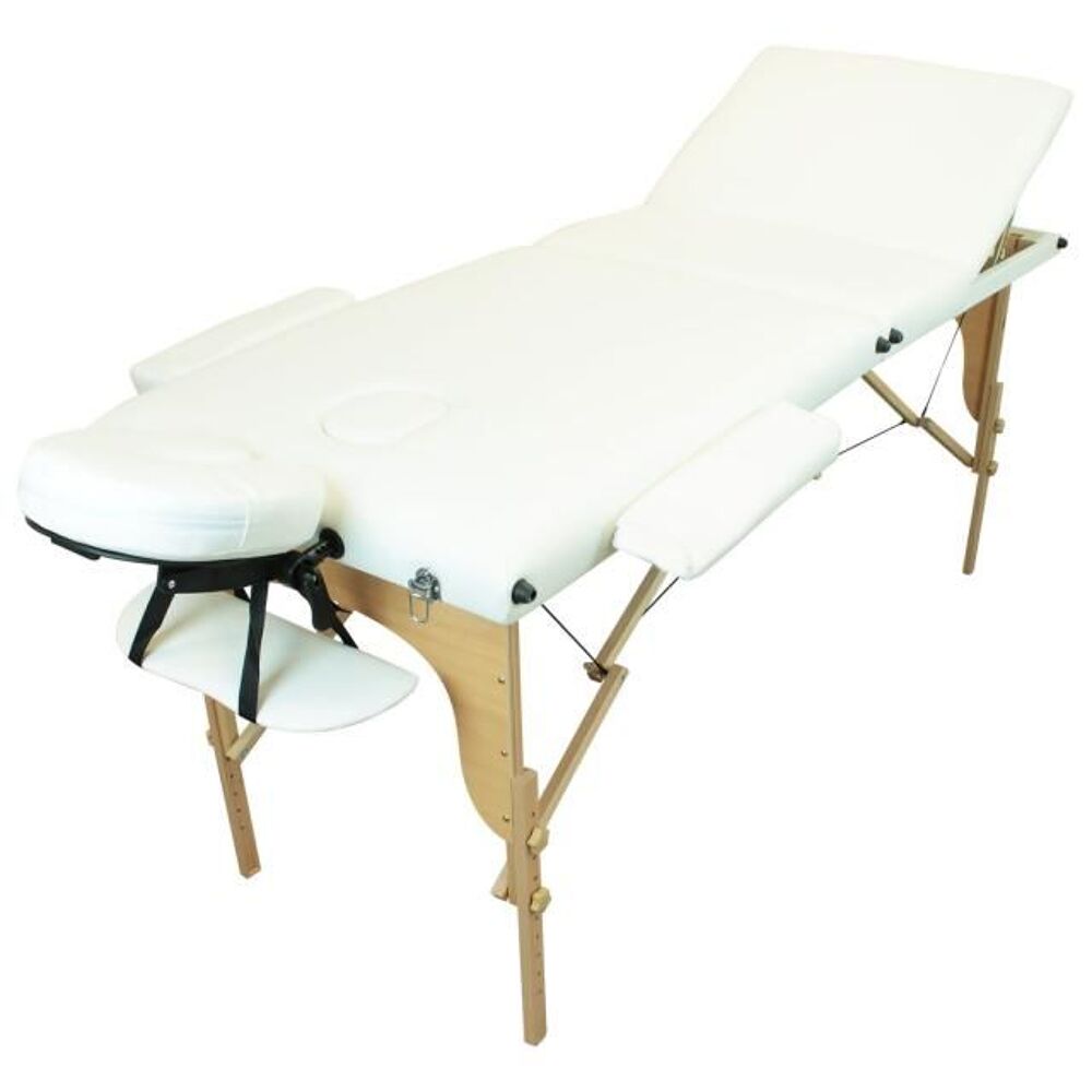 Table Massage Bois 2, 3 ou 4 ZONES Blanc Rose NEUF Meubles