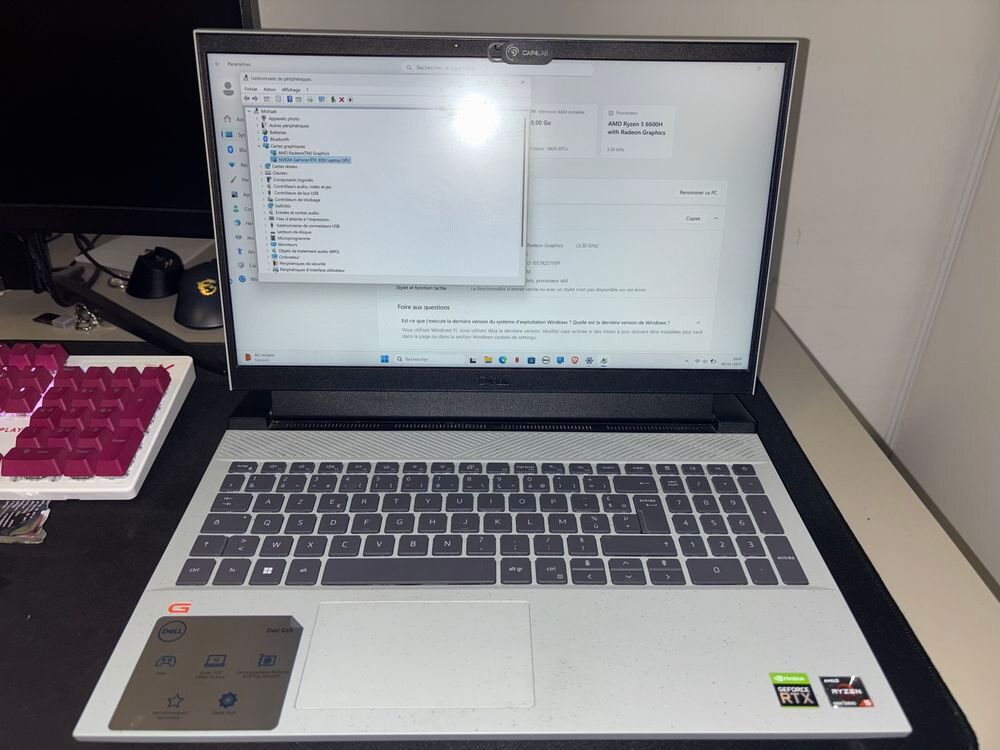 Ordinateur Dell Gamer G15 5525
Matériel informatique