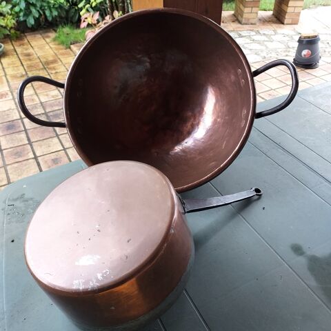 Grand Chaudron en Cuivre avec casserole 150 Coulounieix-Chamiers (24)