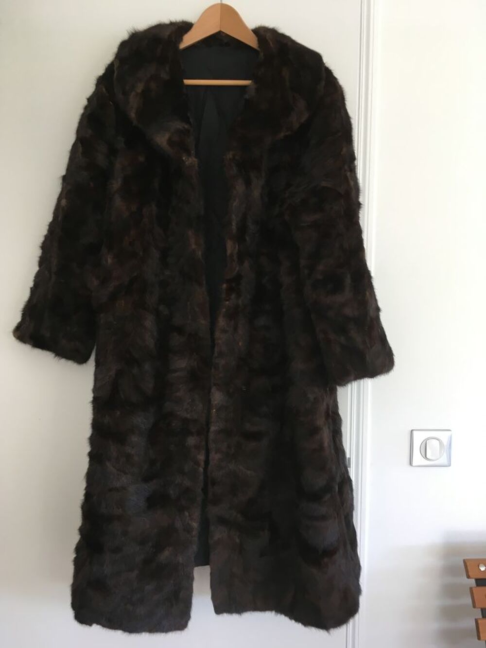 manteau vison marron Vêtements