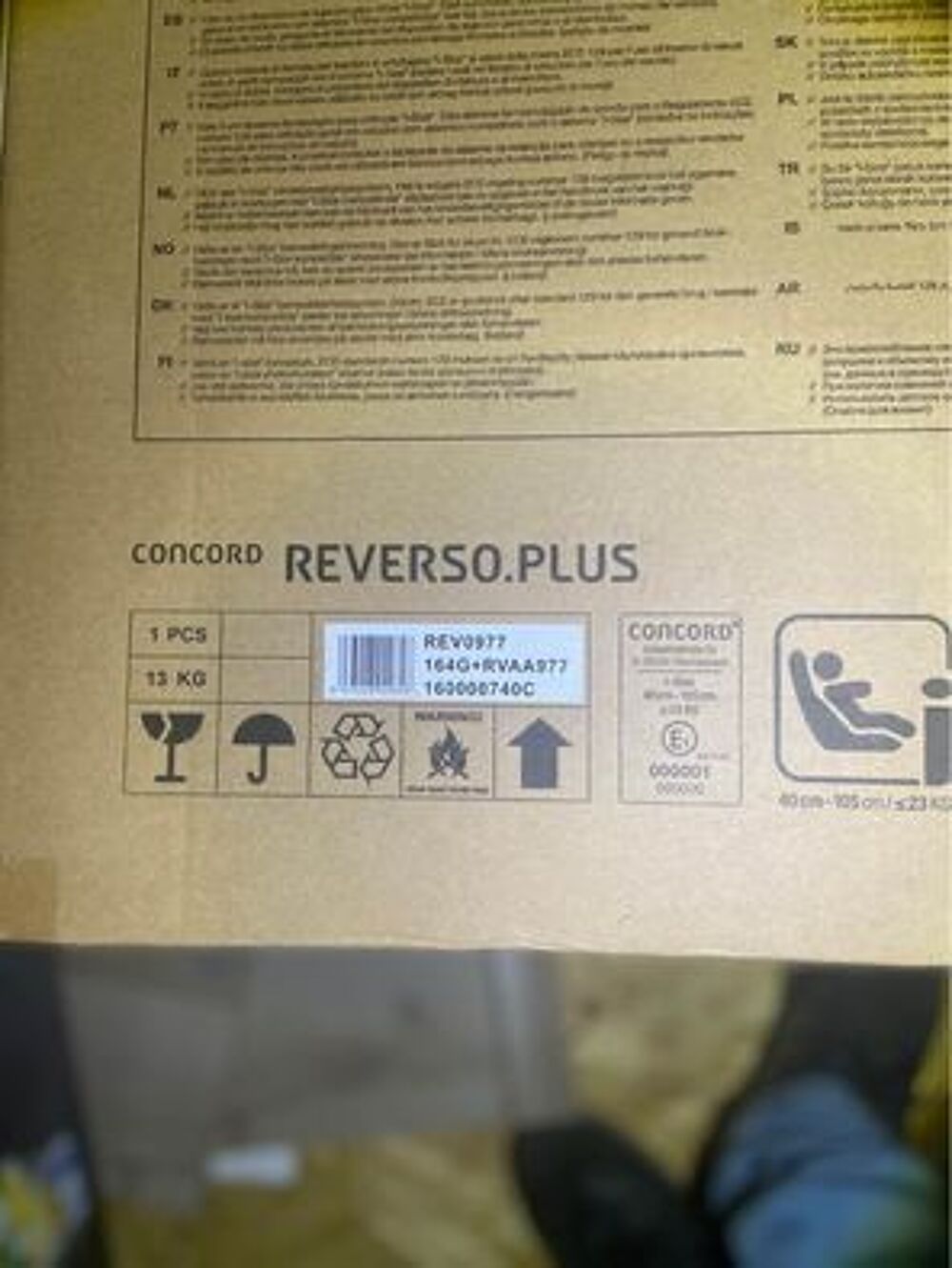 Si&egrave;ge auto REVERSO + i size de 0 &agrave; 4 ans Puériculture