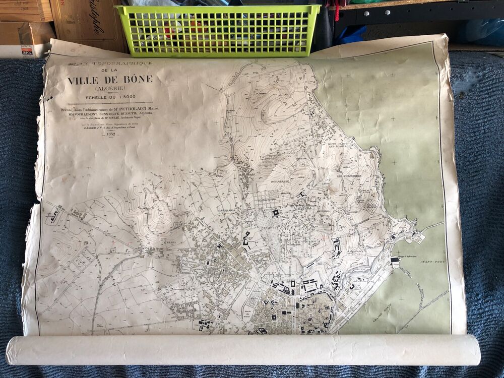 Plan topographique de la ville de B&ocirc;ne (Annaba) en Alg&eacute;rie Photos/Video/TV
