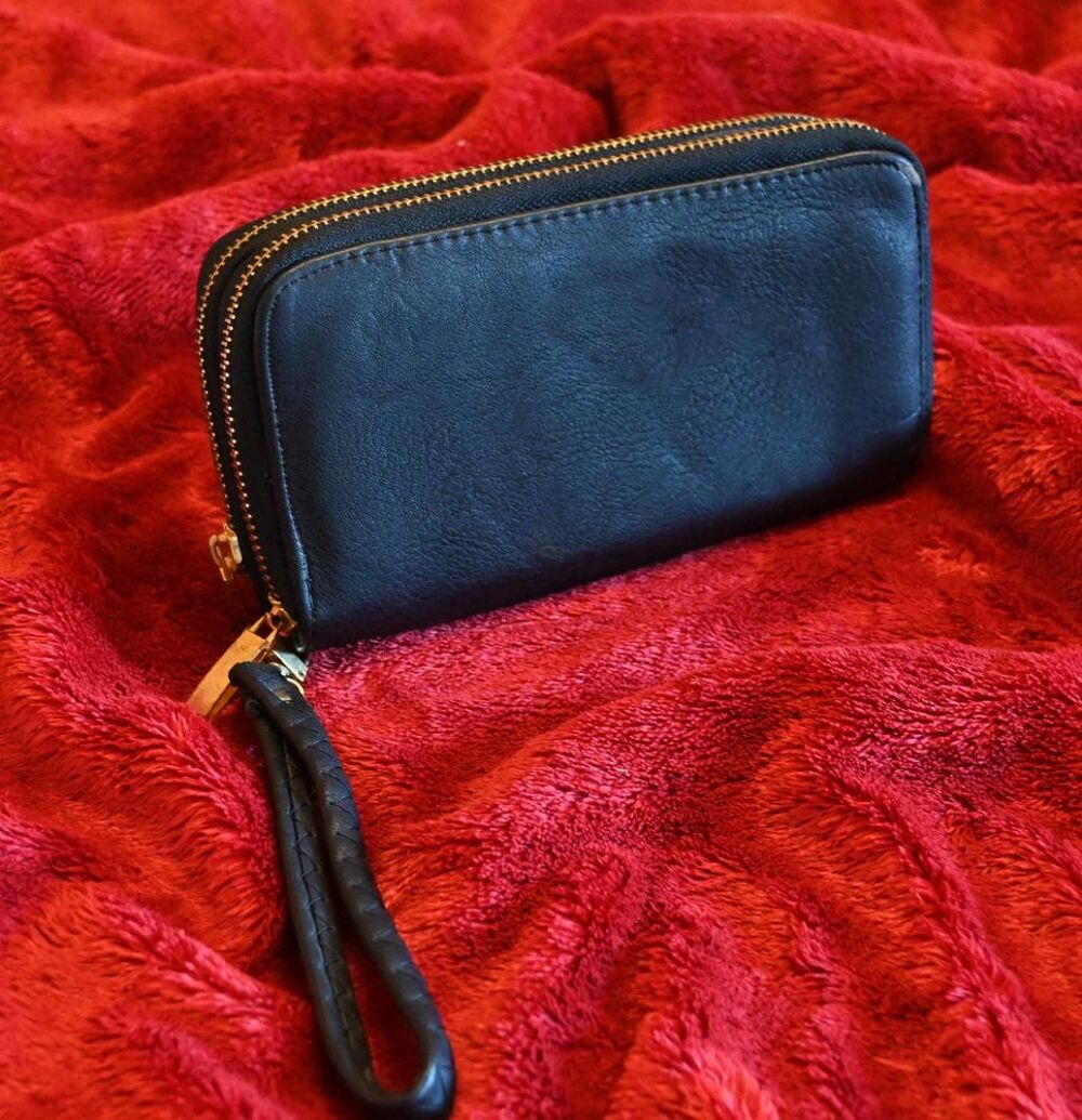 Pochette noire Maroquinerie
