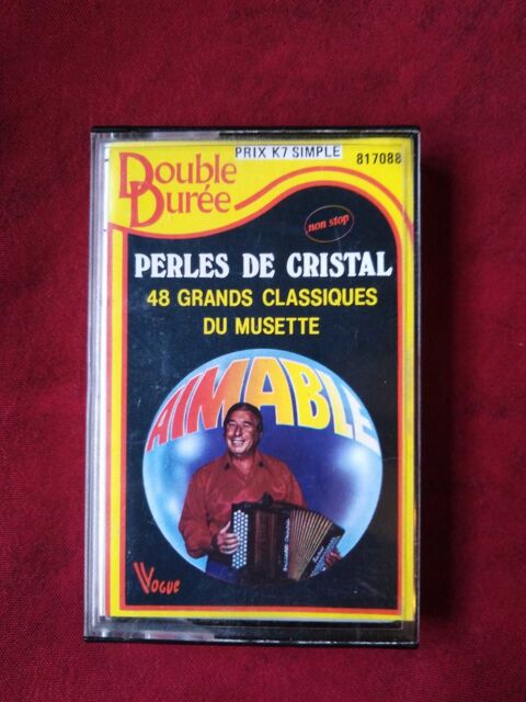 Cassette audio perles de cristal 48 grands classiques du musette 3 Avermes (03)