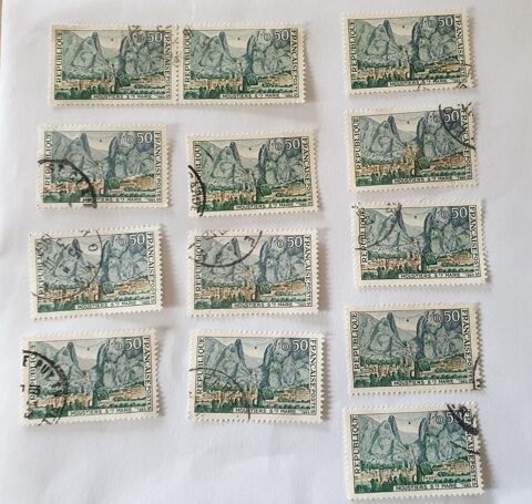 Timbre france Moustiers Sainte Marie  1965 - lot 0.65 euro 0 Marseille 9 (13)