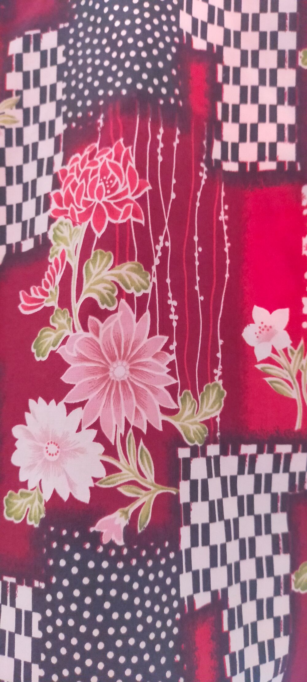 Chemisier bordeaux &agrave; fleurs "Bluzka " de jacqueline riu Vêtements