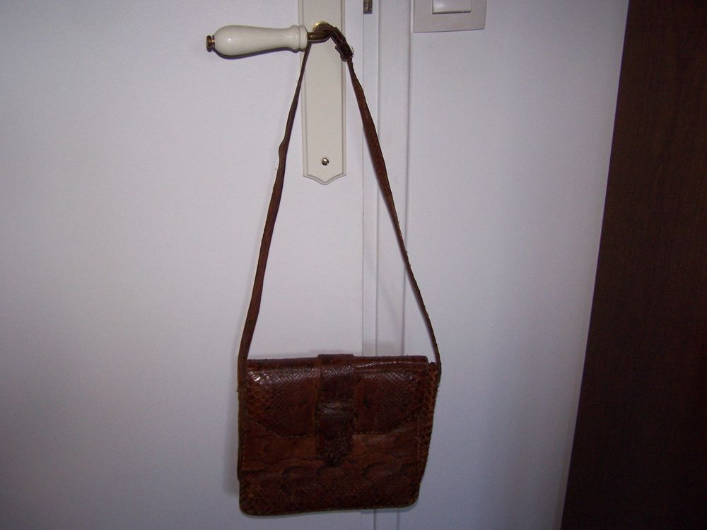 Sac croco vintage Maroquinerie