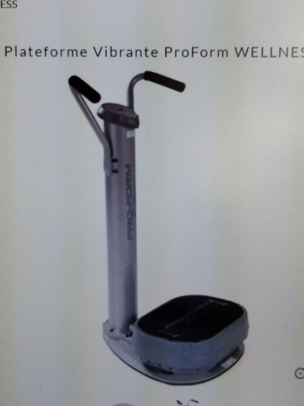 Plateforme vibrante Sports