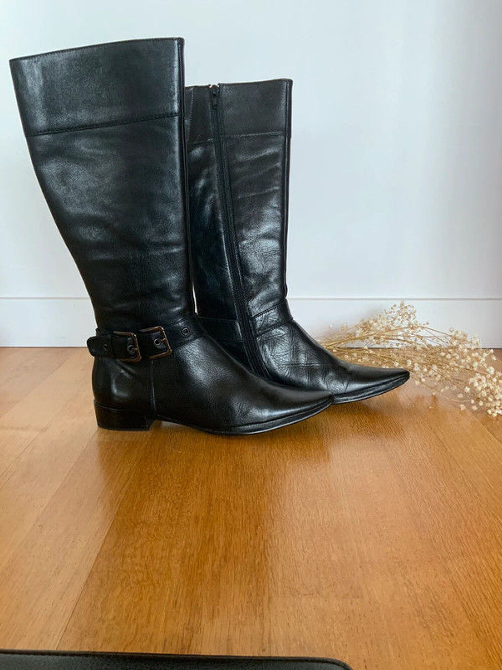 Bottes femme en cuir Chaussures