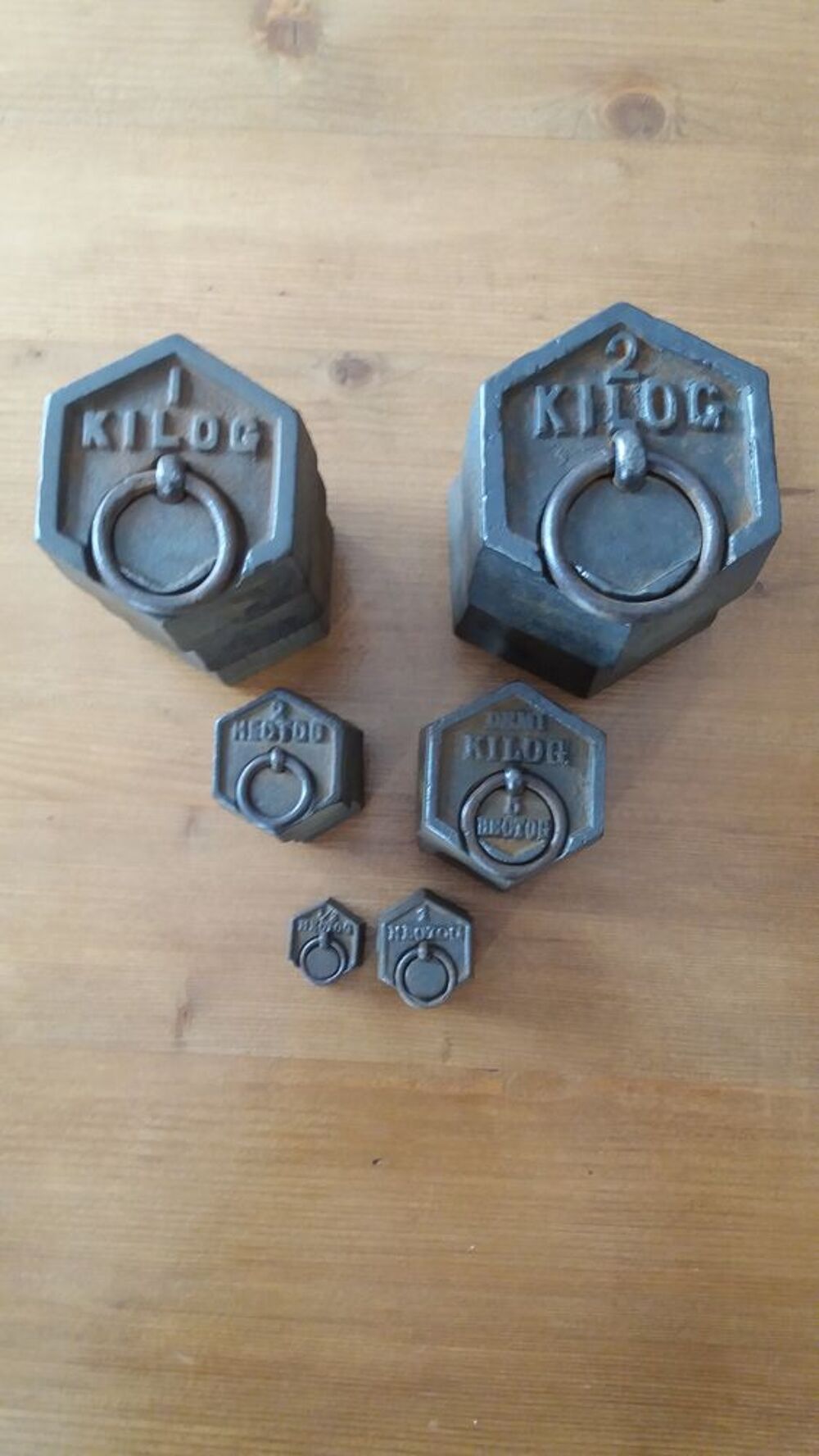 Poids de balance anciens 