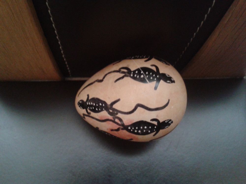 oeuf en st&eacute;atite d&eacute;cor de l&eacute;zards 