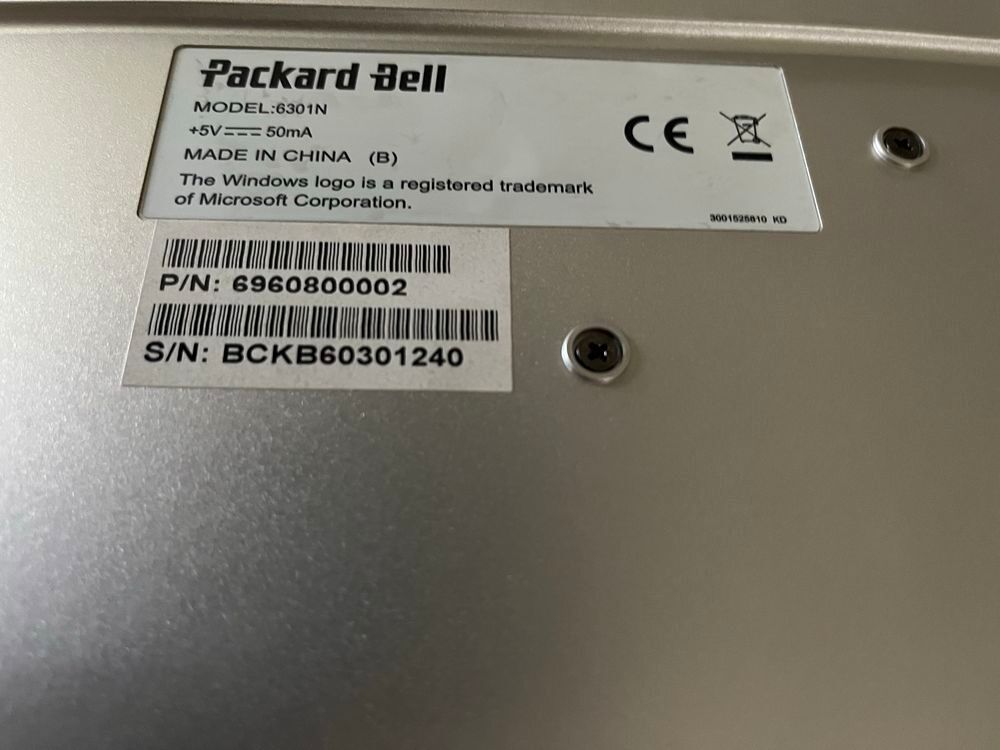clavier Packard Bell pour ordinateur avec son cordon Matériel informatique