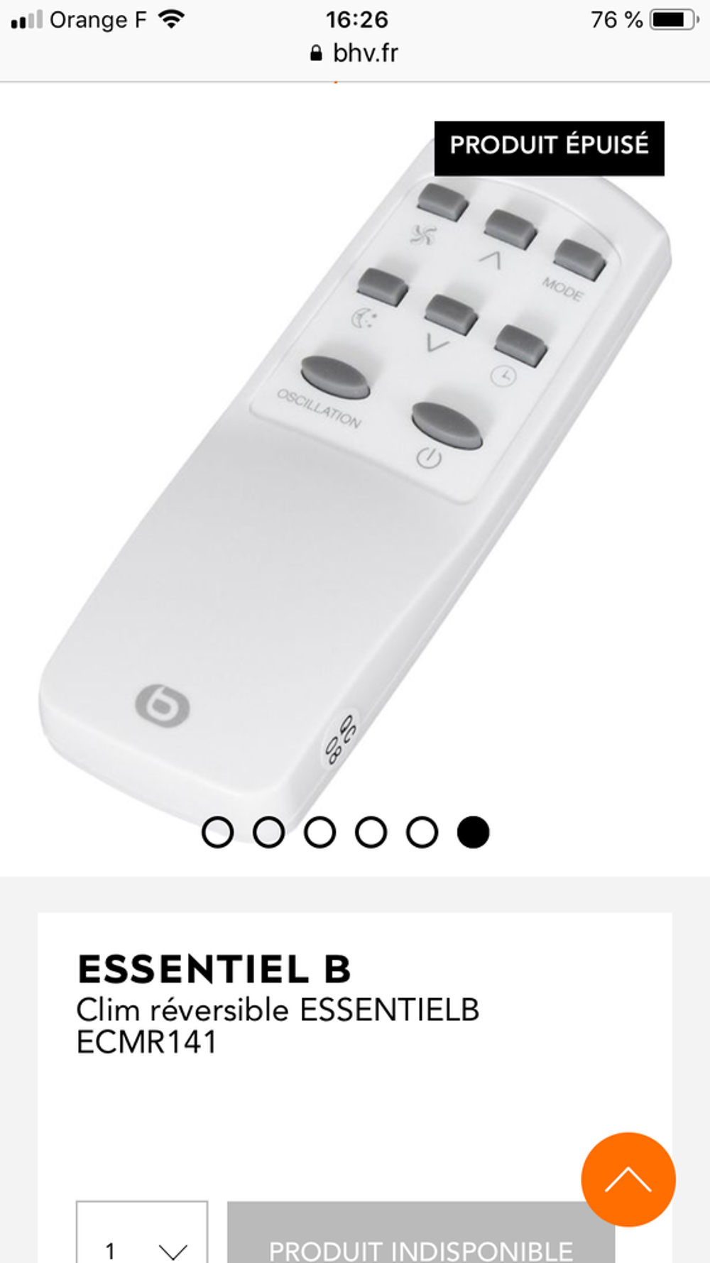 clim r&eacute;versible 4 en 1 Electroménager