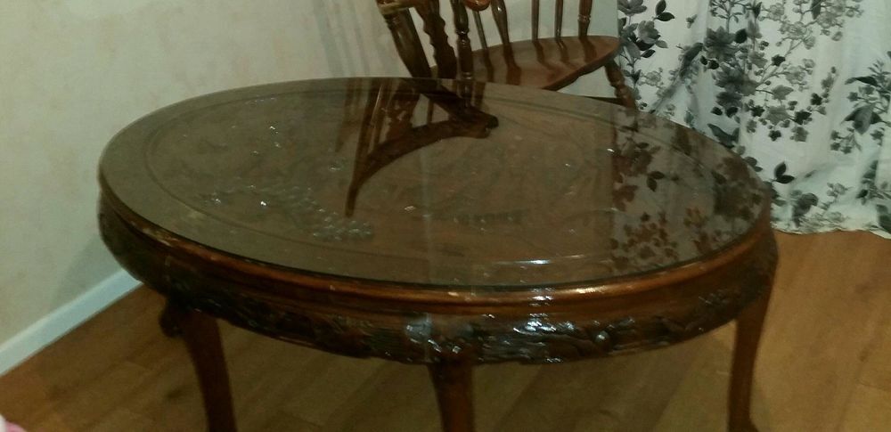 Table grav&eacute;e fresque nippone Meubles