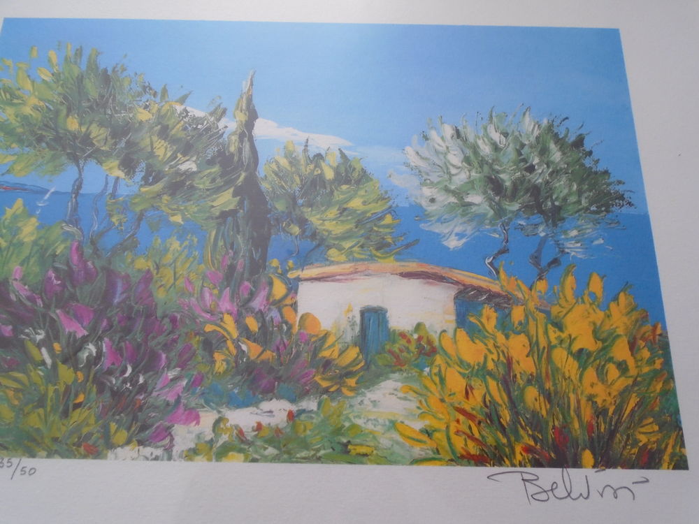 TABLEAU LITHOGRAPHIE BELVISI MARCEL Décoration