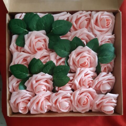 Lot de 25 roses artificielles en mousse 15 Avion (62)