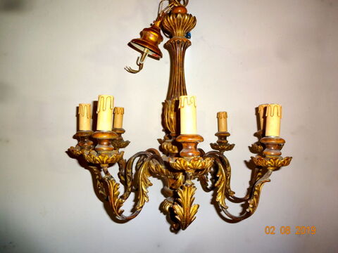 Lustre rococo ancien 120 Sciez (74)
