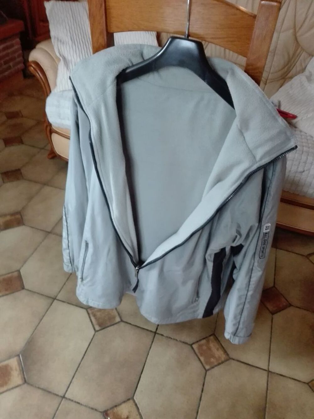 Parka gris clair Vêtements