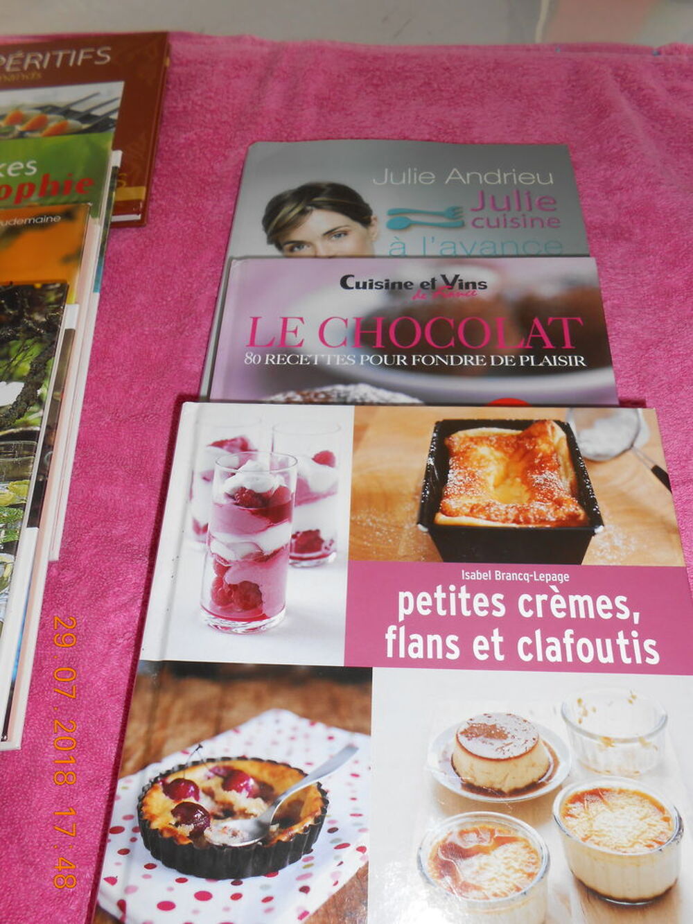 livre de recette broch&eacute; Julie Andrieu et Sophie neuf Livres et BD