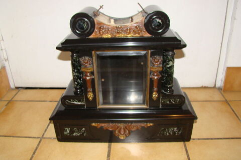 Ancien caisson de pendule en marbre Epoque Napol�on III 1860 80 Gargenville (78)