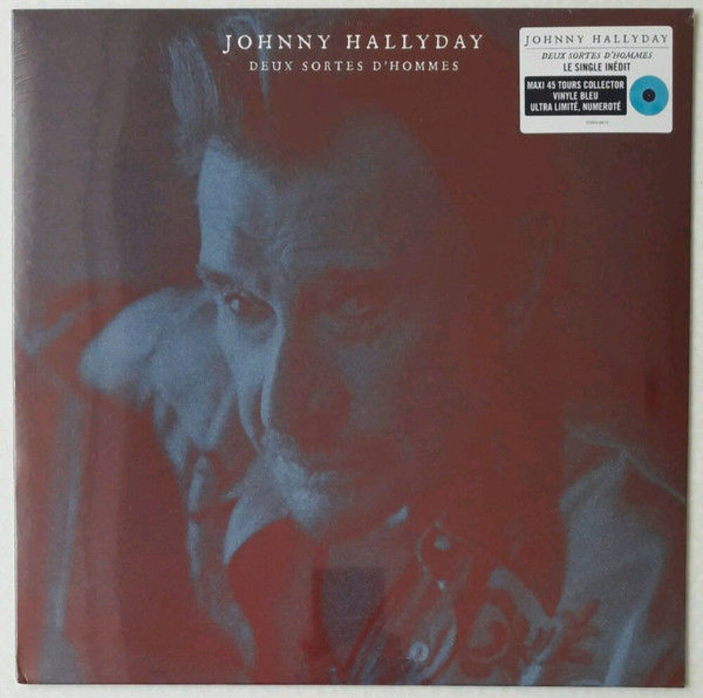 3 Vinyls ..JOHNNY HALLYDAY " DEUX SORTES D'HOMMES " MAXI 45 CD et vinyles
